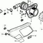 XR80 Air cleaner @ side cover 83-84