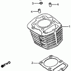 XL200R Цилиндр