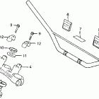 XR500R Руль и панель переднего номера