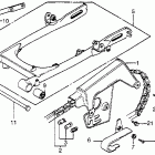 XR100 Swingarm @ chain case