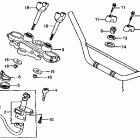 XL200R Руль и панель переднего номера