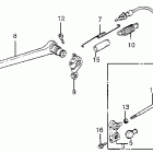 VF1000F Brake pedal @ gearshift pedal