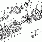 VF750F Сцепление