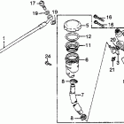 VF750F Задний главный тормозной цилиндр