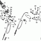 CR80R Control levers @ switches  @ cables