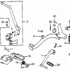 XR100 Gearshift pedal @ side stand @ footpegs