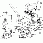VF1000F Руль и панель переднего номера