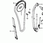 XR80 Цепь ГРМ и натяжитель