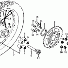 XL200R Заднее колесо