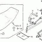 VF1000F Сидение и задний обтекатель
