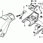 VF750F Заднее крыло