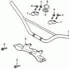 CR80R Руль и панель переднего номера
