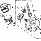 XL125S Коленвал и поршни