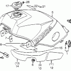 VF1000F Топливный бак
