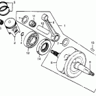CR80R Коленвал и поршни
