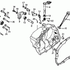 XL200R Крышка картера правая
