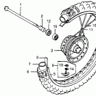 CR80R Переднее колесо