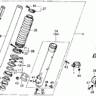 XR500R Front shock absorber 81-83