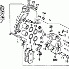 VF750F Передний тормозной суппорт