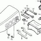 XR200R Сидение
