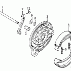 CB550SC Задний тормоз