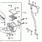 VT750C Главный тормозной цилиндр - передний