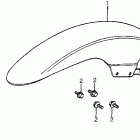 CX650C Переднее крыло