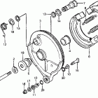 CR125R Rear brake panel 83