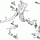 CB1000C Gearshift pedal @ brake pedal