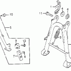 CB550SC Main stand @ side stand