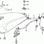 VT750C Топливный бак