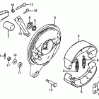 CB750SC Задний тормоз