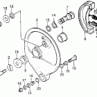 CR250R Rear brake panel 83