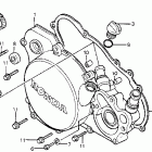 CR125R Right crankcase cover 83