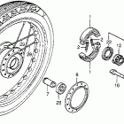 NU50M Front wheel @ front brake panel