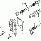 CX650T Camshaft @ lower rocker arm