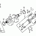 GL650 Коленвал и поршни