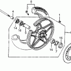 CX650C Front wheel @ disc