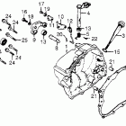 XR200R Крышка картера правая