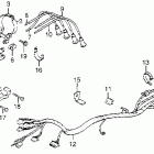 CB550SC Wire harness @ ignition coil @ rectifier