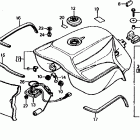 CX650T Топливный бак