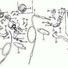 CR125R Control levers @ switches  @ cables