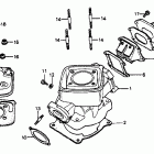 CR80R Cylinder @ cylinder head 83
