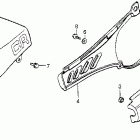 CR250R Seat @ side cover 83