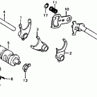 XL185S Барабан и вилки переключения