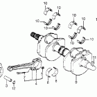 VF750C Коленвал и поршни