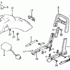 VT750C Rear fender @ spark unit