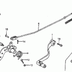 CR80R Shift pedal @ brake pedal  @ kick starter arm 82-83