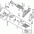 VT750C Подножки