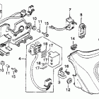CM450A Left side cover @ rectifier  @ fuse